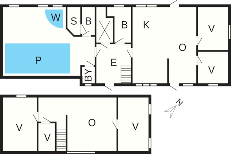 Luxury Retreat with Pool - Floor plan