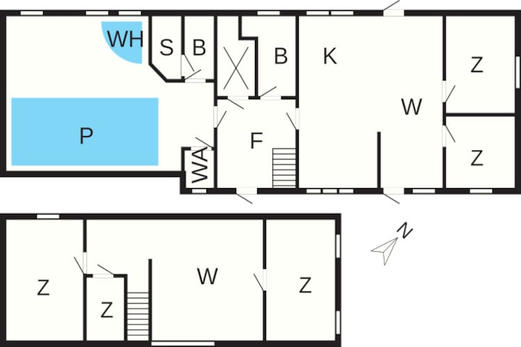 Luxury Retreat with Pool - Floor plan