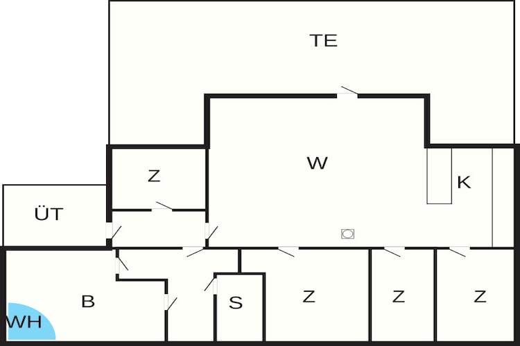 Rustig toevluchtsoord Skovmose -- By Traum Ferienwohnungen-Plattegrond