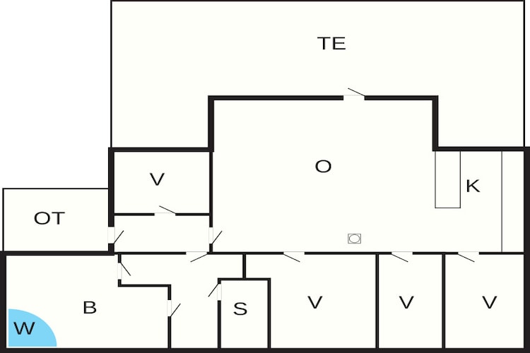 Rustig toevluchtsoord Skovmose - Plattegrond