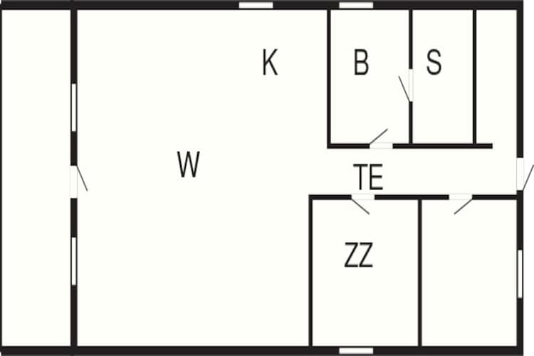 6 persoons vakantie huis in Ringkøbing-Plattegrond