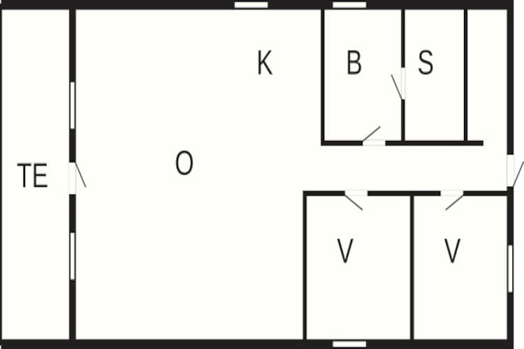 Ontsnapping aan zee met sauna - Plattegrond