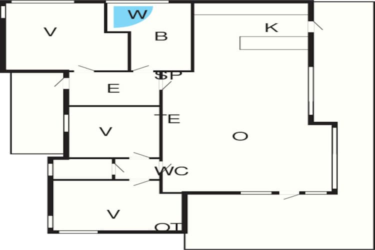 7 person holiday home in Vestervig-By Traum-Floor plan