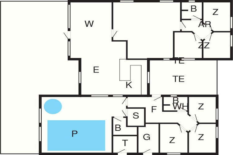 16 person holiday home in Nordborg-Floor plan