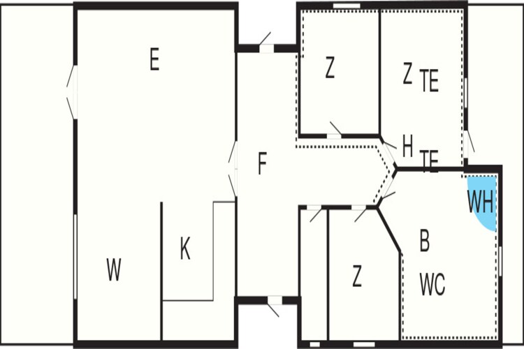Licht familiehuis bij Kelstrup Strand-Plattegrond