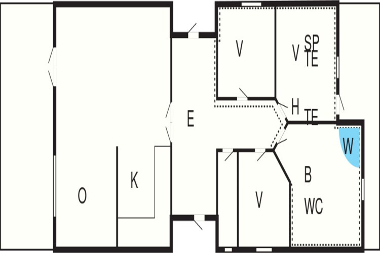 Licht familiehuis bij Kelstrup Strand-Plattegrond