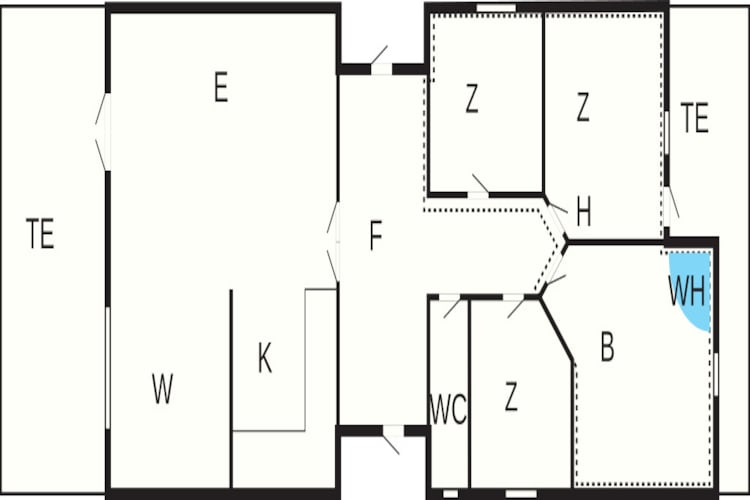 Licht familiehuis bij Kelstrup Strand-Plattegrond