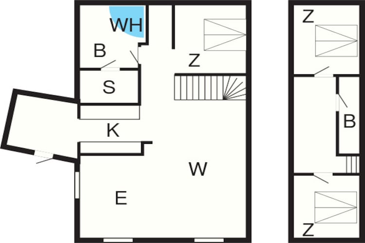 Maison de vacances pour 8 a Brenderup Fyn-By Traum-Plan d'étage