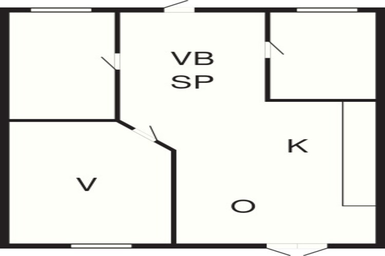 4 persoons vakantie huis in Aakirkeby-By Traum-Plattegrond