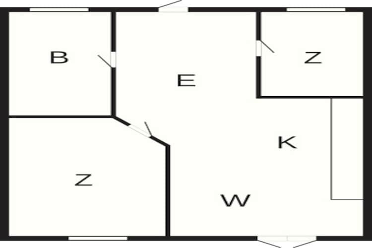 4 persoons vakantie huis in Aakirkeby-By Traum-Plattegrond