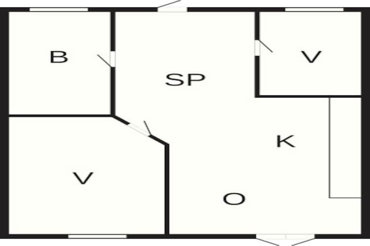 4 persoons vakantie huis in Aakirkeby-By Traum-Plattegrond