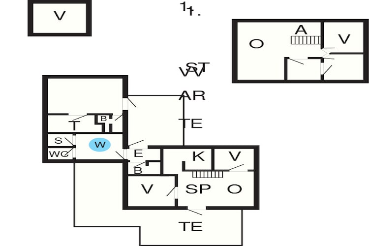 14 persoons vakantie huis in Løkken-Plattegrond