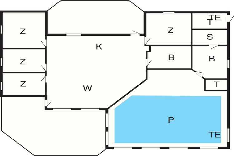 Panoramisch zwembad toevluchtsoord -- By Traum Ferienwohnungen-Plattegrond