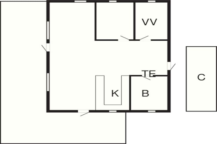 6 persoons vakantie huis in Knebel-By Traum-Plattegrond
