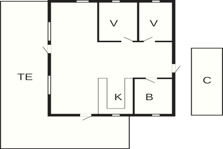 6 persoons vakantie huis in Knebel-By Traum-Plattegrond