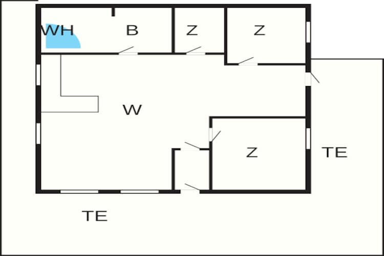 6 persoons vakantie huis in Løkken-By Traum-Plattegrond