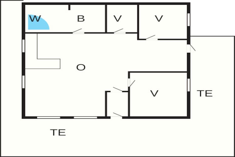 6 persoons vakantie huis in Løkken-By Traum - Plattegrond