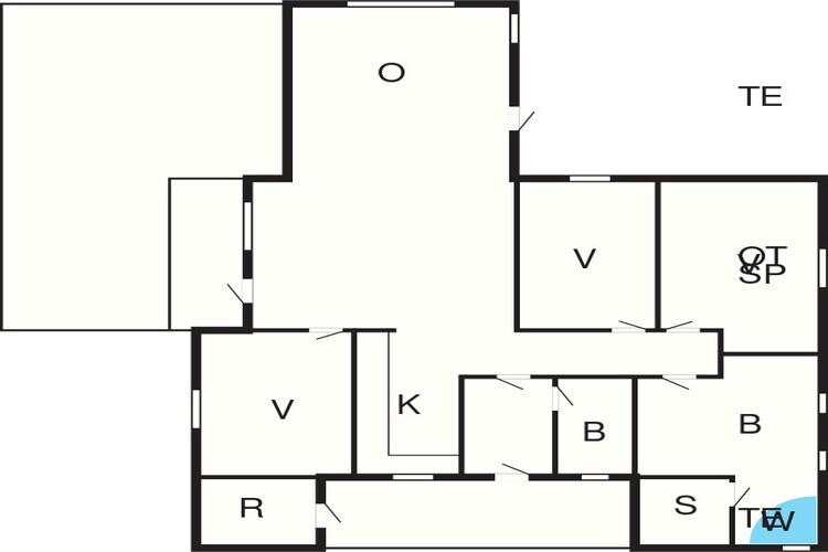 8 persoons vakantie huis in Brovst-By Traum-Plattegrond