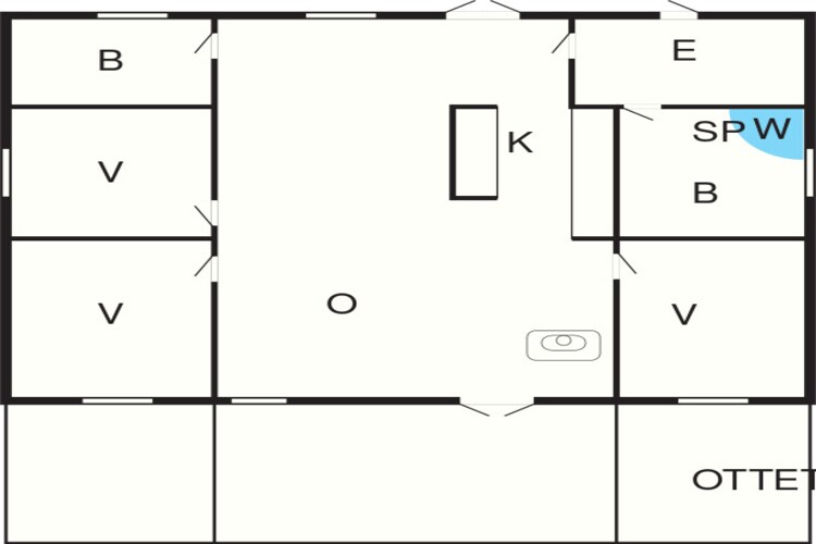 7 persoons vakantie huis in Rødby-By Traum-Plattegrond