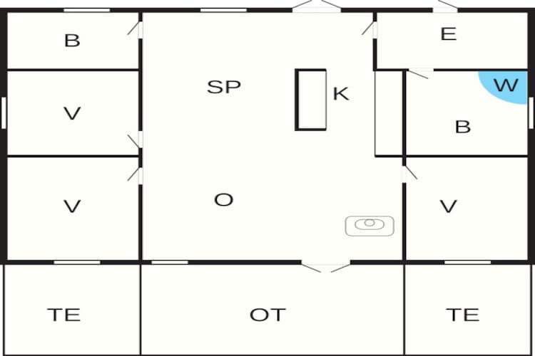 7 persoons vakantie huis in Rødby-By Traum-Plattegrond