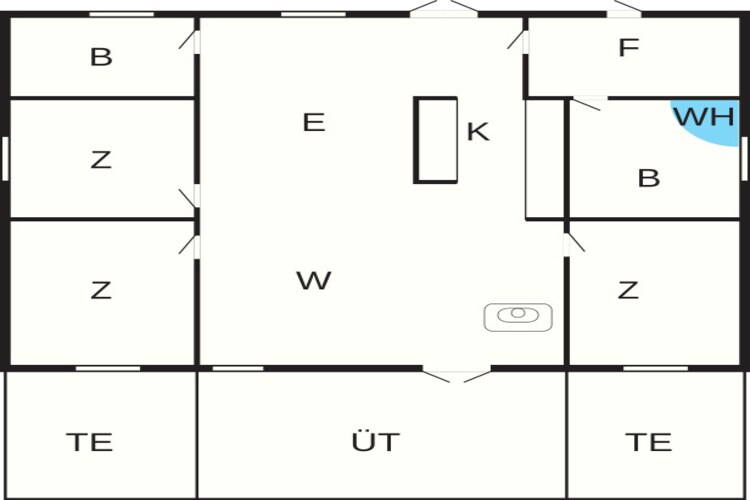 7 persoons vakantie huis in Rødby-By Traum-Plattegrond