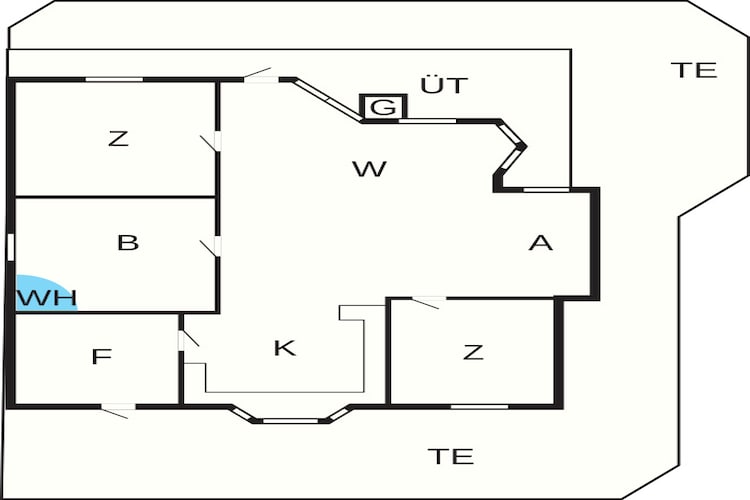 6 persoons vakantie huis in Løkken-By Traum - Plattegrond