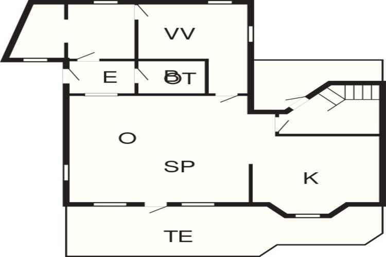 Panoramisch toevluchtsoord in Andkaer Vig -- By Traum Ferienwohnungen-Plattegrond
