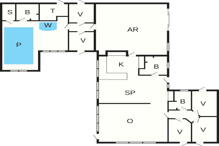 18 persoons vakantie huis in Løkken-By Traum-Plattegrond