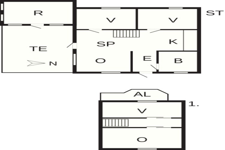5 person holiday home in Harboøre-By Traum - Floor plan