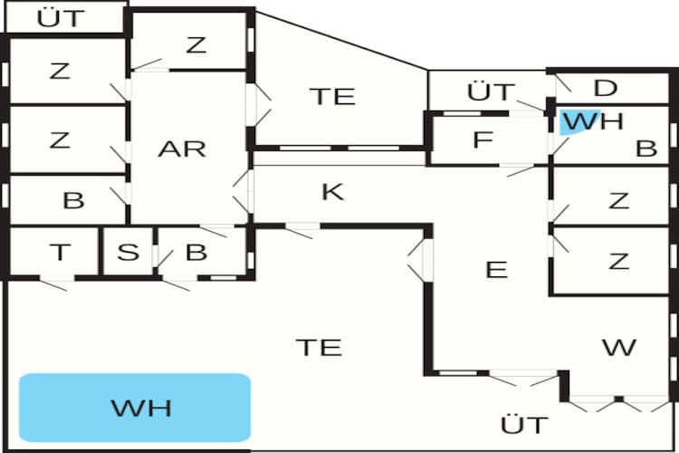 16 persoons vakantie huis in Ansager-By Traum - Plattegrond