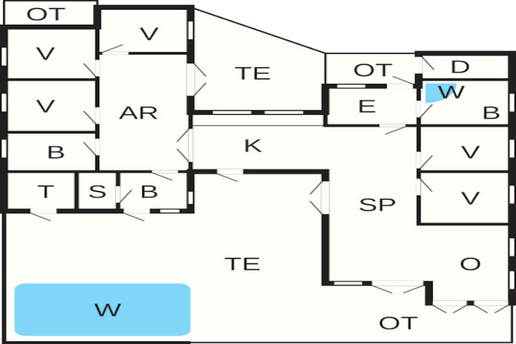 16 persoons vakantie huis in Ansager-By Traum - Plattegrond