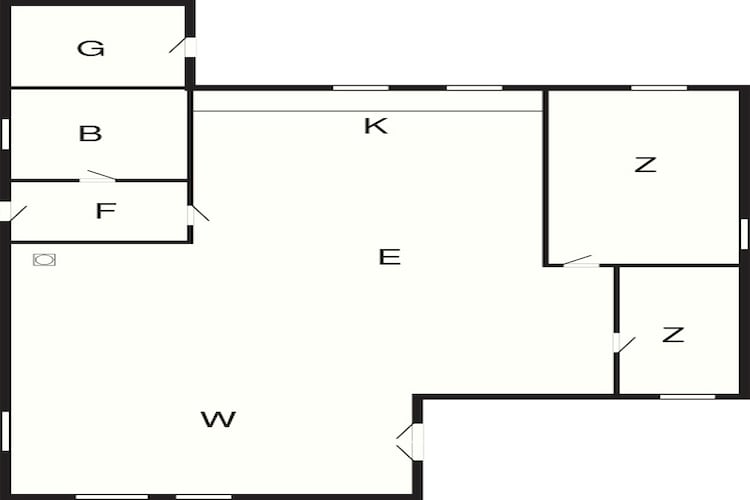 4 Personen Ferienhaus in Ans By-By Traum-Grundriss