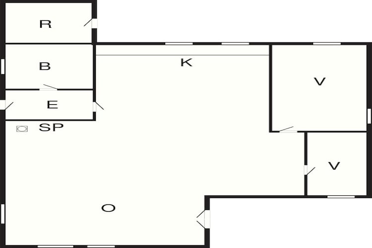 4 Personen Ferienhaus in Ans By-By Traum-Grundriss