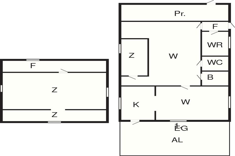 40680 - HAVGLØTT-Plan d'étage