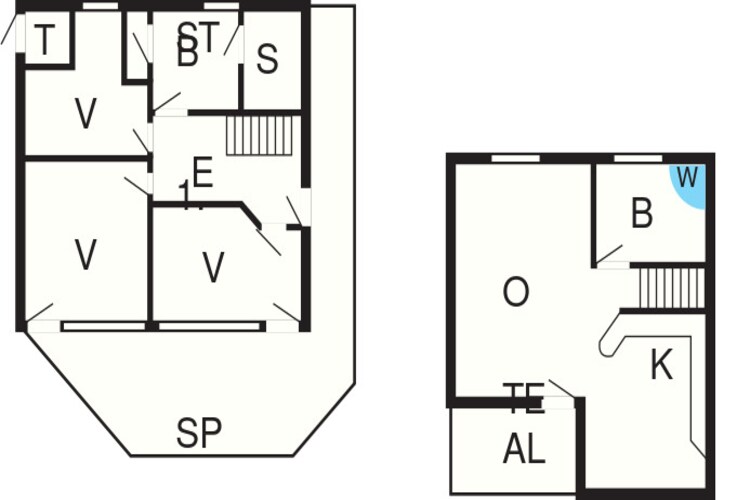 MERKUR 62+58 SW 1.RH.-Plattegrond
