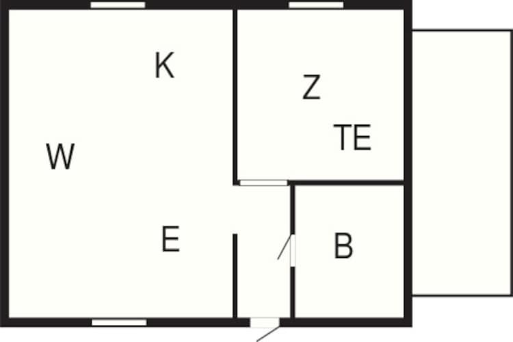 4 person holiday home in HOVA-By Traum-Floor plan