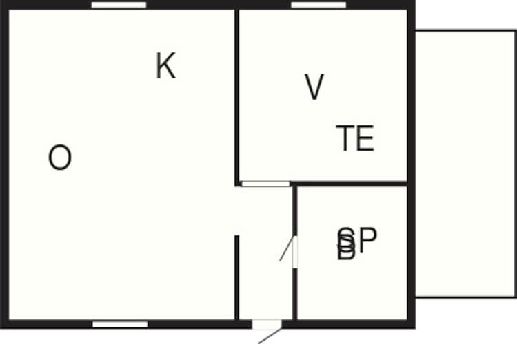4 person holiday home in HOVA-By Traum-Floor plan