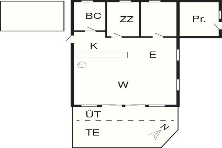 Gezellig strandhuis -- By Traum Ferienwohnungen-Plattegrond