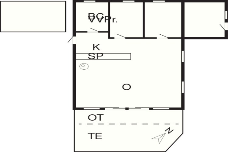 Gezellig strandhuis -- By Traum Ferienwohnungen-Plattegrond
