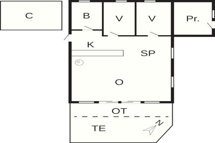Gezellig strandhuis -- By Traum Ferienwohnungen-Plattegrond