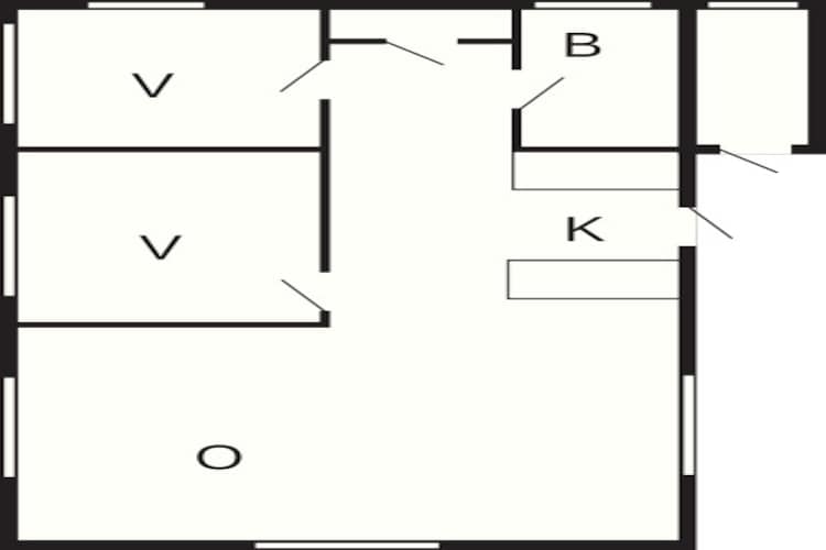 Gezellig toevluchtsoord in de buurt van Marielyst - Plattegrond