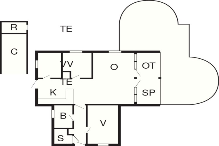 Rustige Sauna-oase -- By Traum Ferienwohnungen-Plattegrond