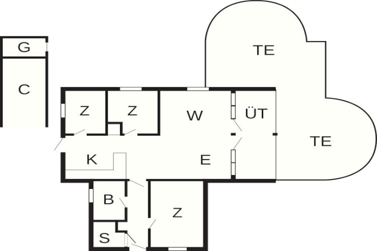 Rustige Sauna-oase -- By Traum Ferienwohnungen-Plattegrond