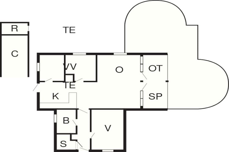Rustige Sauna-oase -- By Traum Ferienwohnungen - Plattegrond