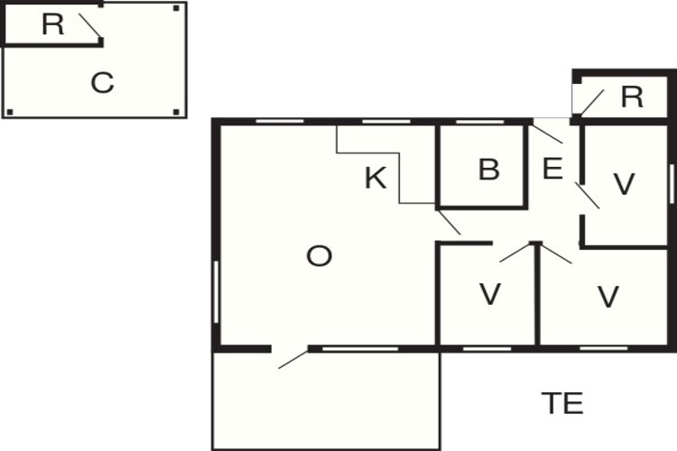 6 persoons vakantie huis in Væggerløse-By Traum-Plattegrond