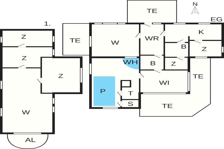 11 persoons vakantie huis in Thisted-By Traum-Plattegrond