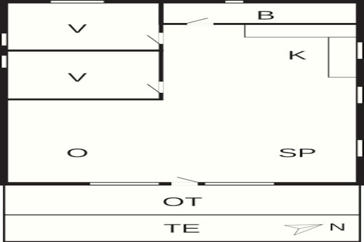 6 persoons vakantie huis in Hejls-Plattegrond