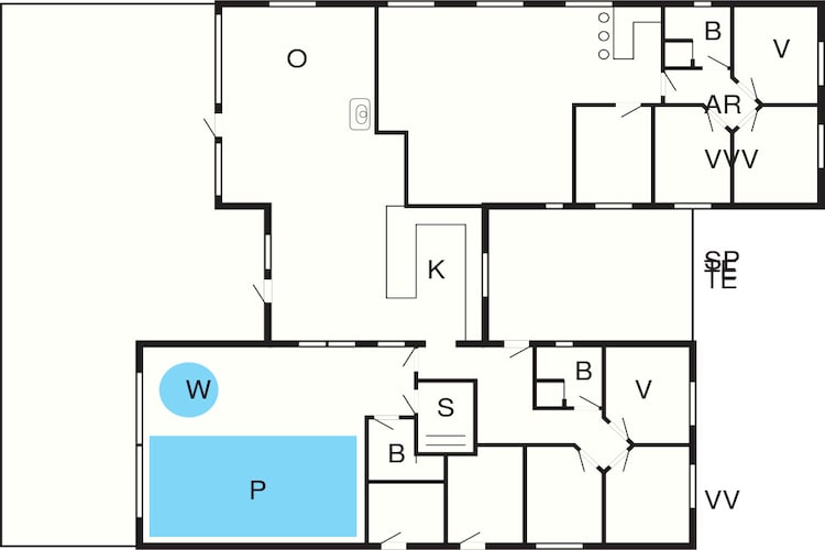18 person holiday home in Ålbæk-Floor plan