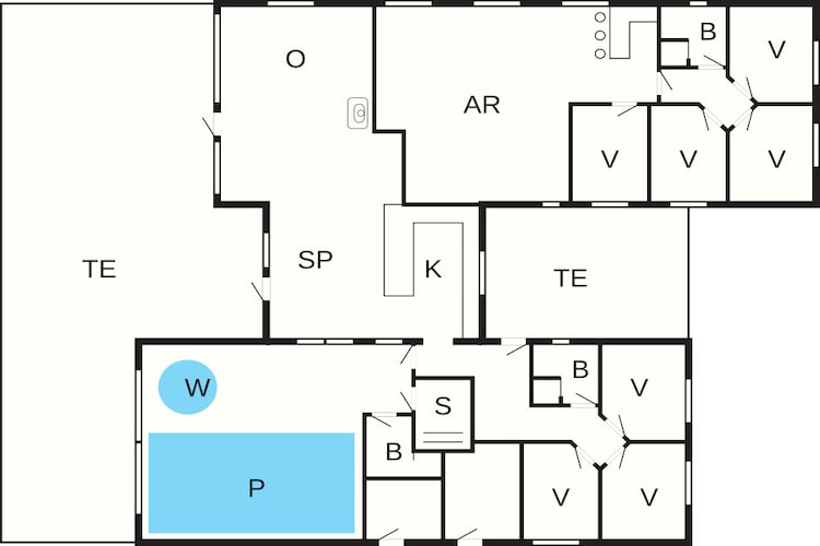 Luxe retraite in albaek -- By Traum Ferienwohnungen-Plattegrond