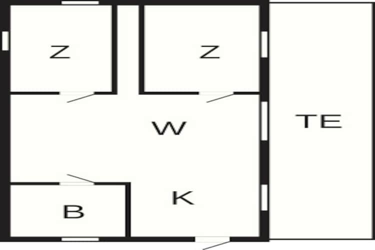 Gezellig strandhuisje -- By Traum Ferienwohnungen-Plattegrond